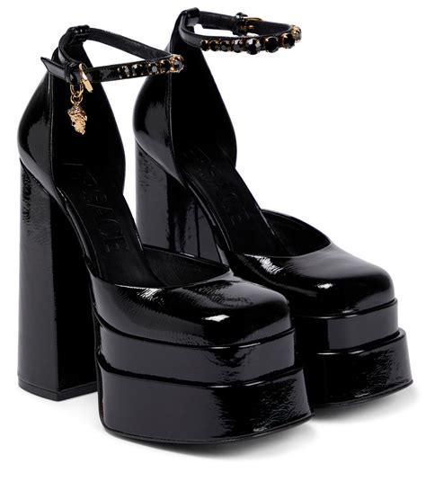 mens medusa black versace shoes|Versace Medusa aevitas pumps.